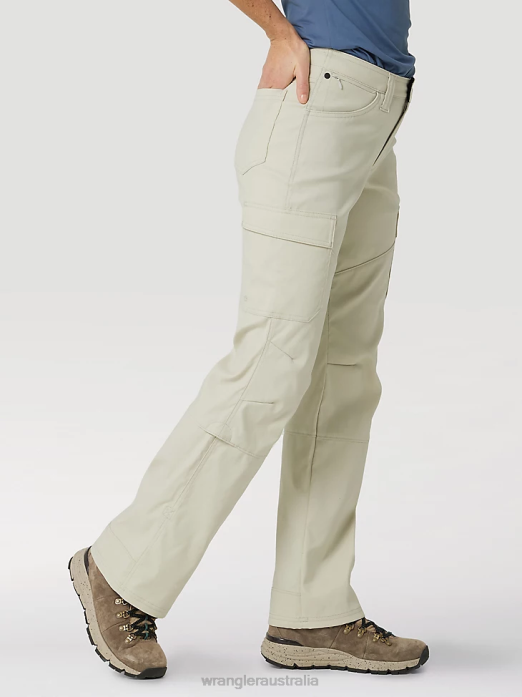 RIGGS Workwear Ripstop Ranger Cargo Pant Women Wrangler RHXV820 Clothing Golden Khaki (3WF60GK)