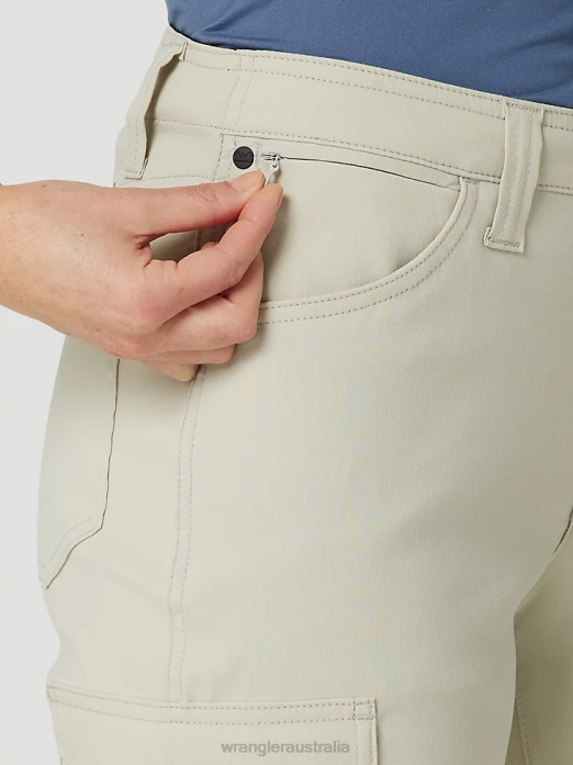 RIGGS Workwear Ripstop Ranger Cargo Pant Women Wrangler RHXV820 Clothing Golden Khaki (3WF60GK)