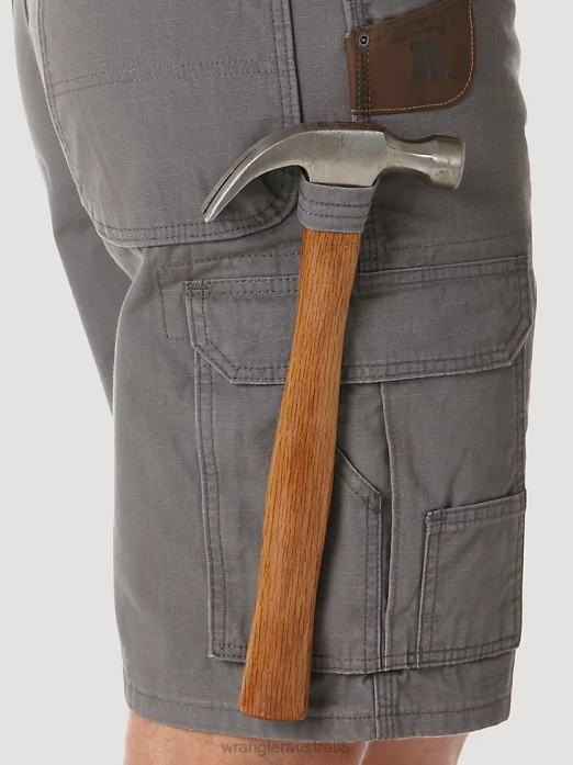 RIGGS Workwear Ripstop Ranger Cargo Short Men Wrangler RHXV523 Clothing Slate (3W360ST)