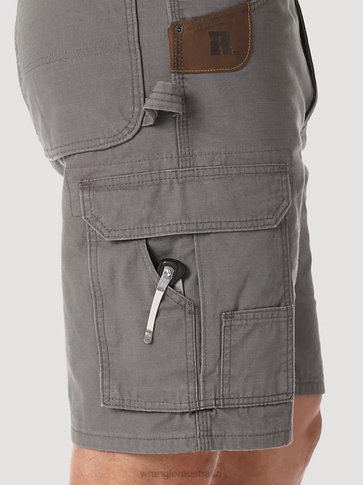 RIGGS Workwear Ripstop Ranger Cargo Short Men Wrangler RHXV523 Clothing Slate (3W360ST)