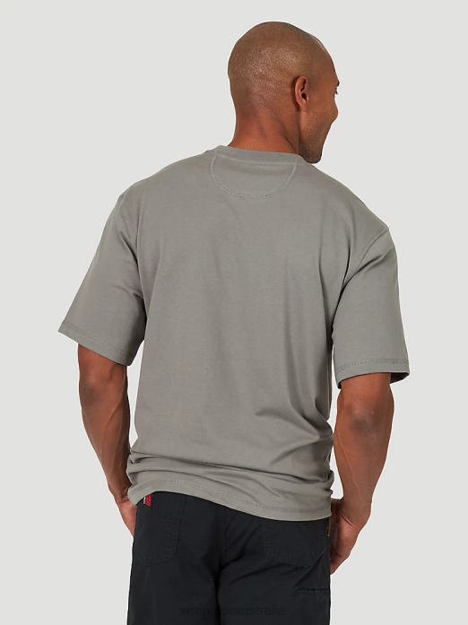 RIGGS Workwear Short Sleeve 1 Pocket Performance T-Shirt Men Wrangler RHXV281 Clothing Nickel (3W701NK)