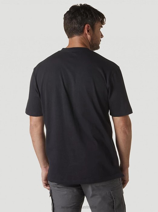 RIGGS Workwear Short Sleeve Henley Men Wrangler RHXV273 Clothing Navy (3W760NV)