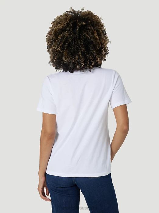 RIGGS Workwear Short Sleeve Performance T-Shirt Women Wrangler RHXV876 Clothing Sea Green (3WF70GR)