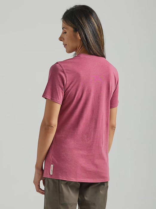 RIGGS Workwear Short Sleeve Performance T-Shirt Women Wrangler RHXV879 Clothing Dry Rose (112325043)