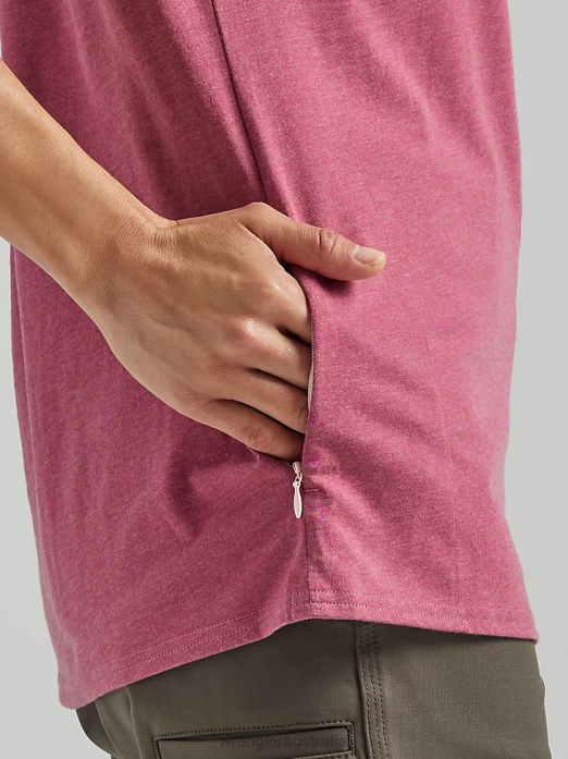 RIGGS Workwear Short Sleeve Performance T-Shirt Women Wrangler RHXV879 Clothing Dry Rose (112325043)