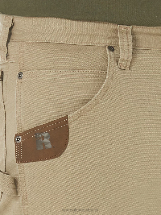RIGGS Workwear Stretch Ranger Cargo Short Men Wrangler RHXV536 Clothing Dark Khaki (3W362DK)