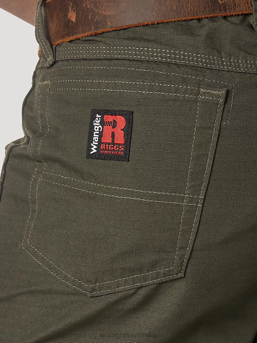 RIGGS Workwear Technician Short Men Wrangler RHXV591 Clothing Loden (3W345LD)