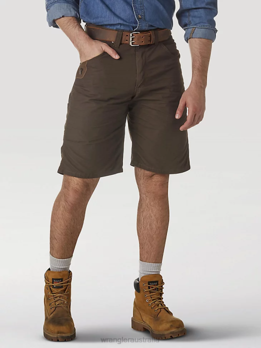 RIGGS Workwear Technician Short Men Wrangler RHXV593 Clothing Dark Brown (3W345DB)