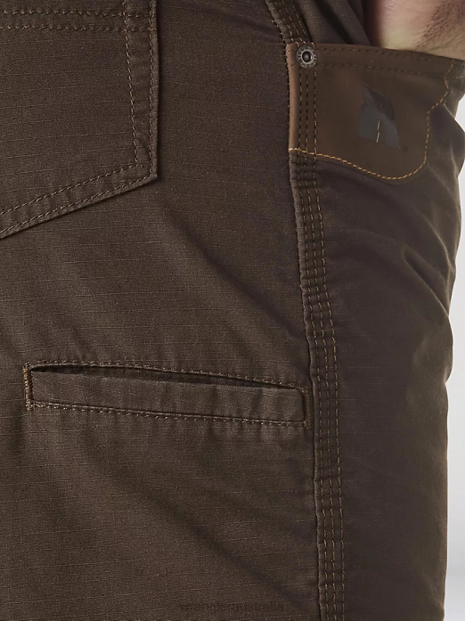 RIGGS Workwear Technician Short Men Wrangler RHXV593 Clothing Dark Brown (3W345DB)