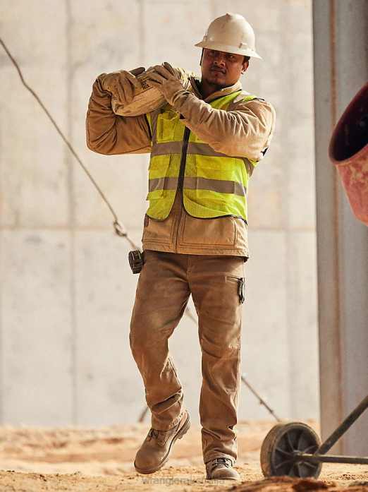 RIGGS Workwear Utility Relaxed Short Men Wrangler RHXV674 Clothing Grey Pinstripe (112325410)