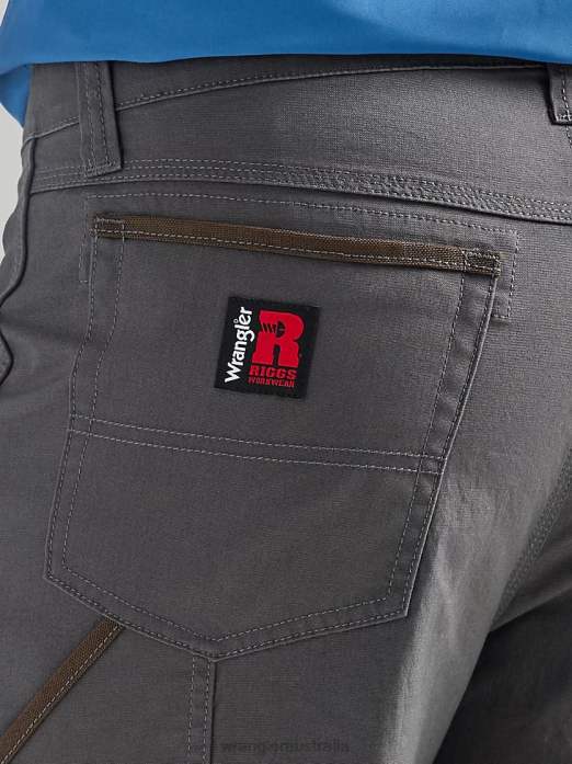 RIGGS Workwear Utility Relaxed Short Men Wrangler RHXV674 Clothing Grey Pinstripe (112325410)