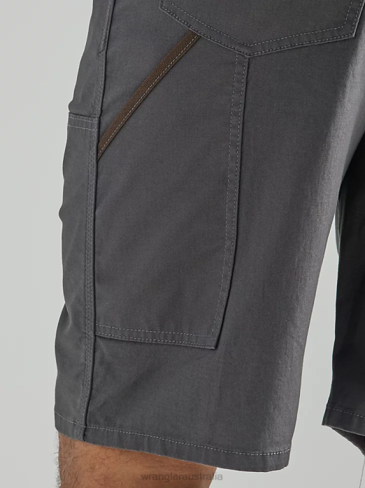 RIGGS Workwear Utility Relaxed Short Men Wrangler RHXV674 Clothing Grey Pinstripe (112325410)