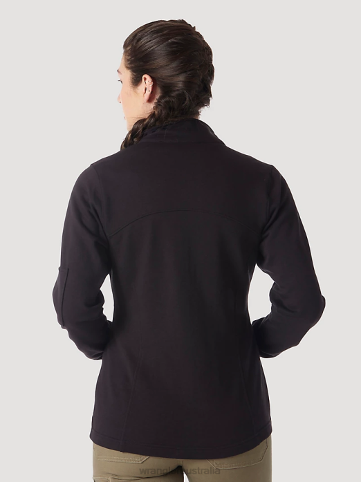 RIGGS Workwear Work Jacket Women Wrangler RHXV867 Clothing Black (3WF18BK)