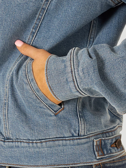 RIGGS Workwear Work Jacket Women Wrangler RHXV867 Clothing Black (3WF18BK)