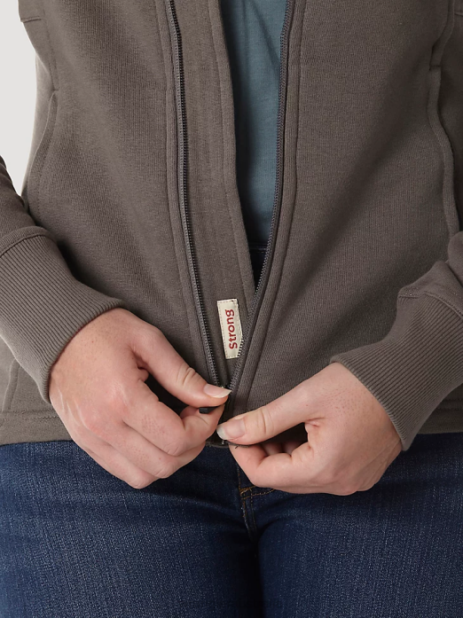 RIGGS Workwear Work Jacket Women Wrangler RHXV868 Clothing Charcoal (3WF18CH)