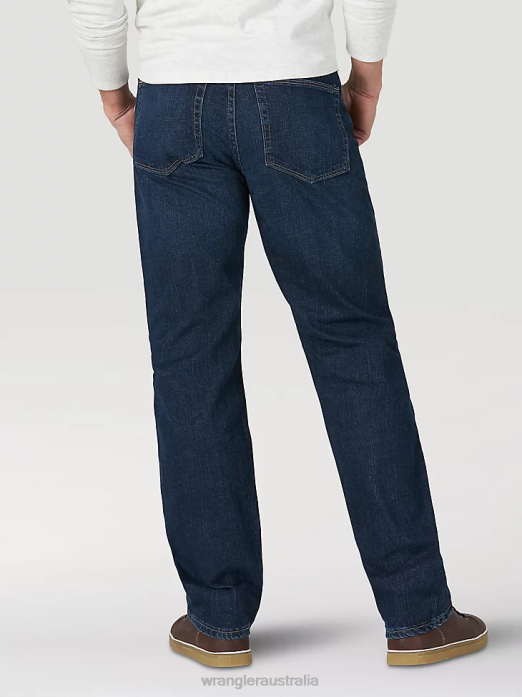 Relaxed Fit Flex Jean Men Wrangler RHXV169 Clothing Blackened Indigo (MGW15BI)