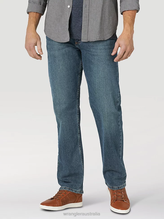 Relaxed Fit Flex Jean Men Wrangler RHXV171 Clothing Grey Tint (MGW15GT)