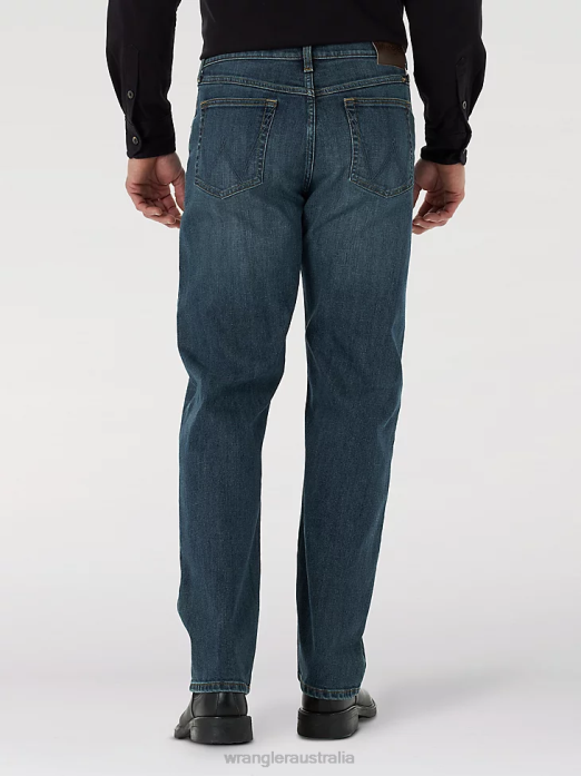 Relaxed Fit Flex Jean Men Wrangler RHXV172 Clothing Marine (MGW15MA)