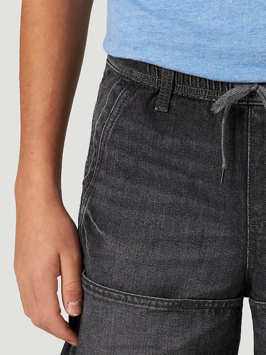 Relaxed Fit Skater Short Boys Wrangler RHXV1019 Clothing Black (112317194)