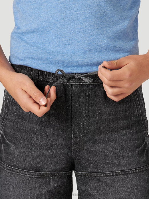 Relaxed Fit Skater Short Boys Wrangler RHXV1019 Clothing Black (112317194)