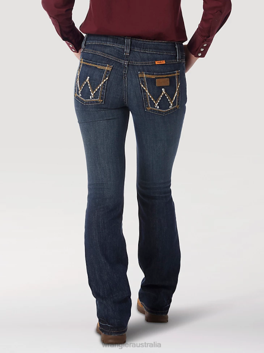 Retro Flame Resistant Mae Bootcut Work Jean Women Wrangler RHXV803 Clothing Bakersville (FRAC9BF)