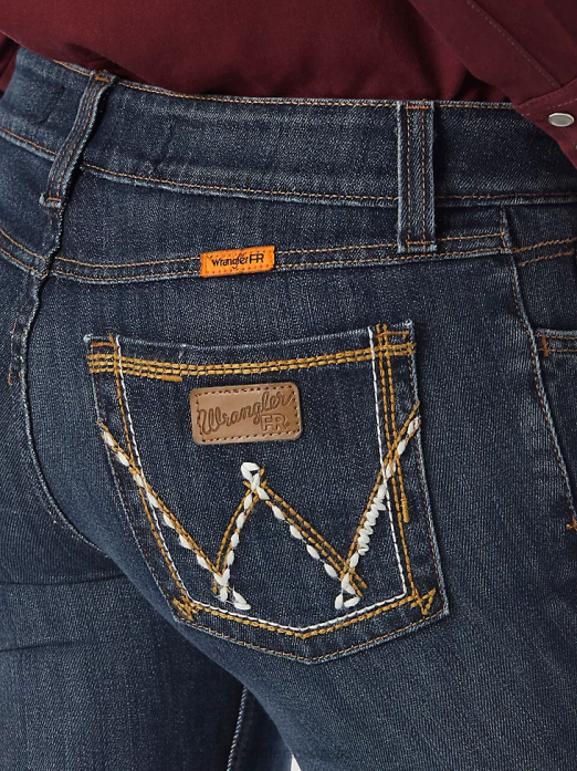 Retro Flame Resistant Mae Bootcut Work Jean Women Wrangler RHXV803 Clothing Bakersville (FRAC9BF)