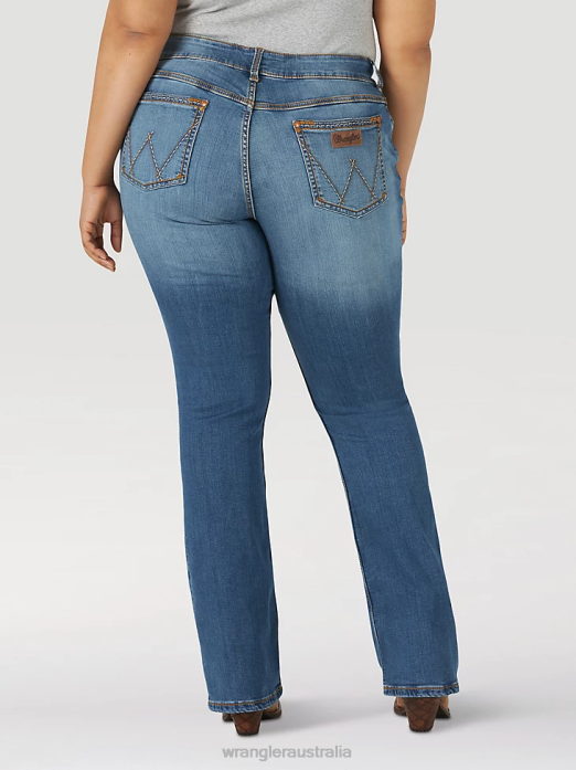 Retro Mae Jean (Plus) Women Wrangler RHXV802 Clothing KM Wash (09PWZKM)
