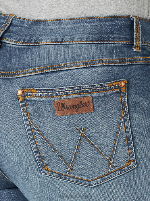 Retro Mae Jean (Plus) Women Wrangler RHXV802 Clothing KM Wash (09PWZKM)