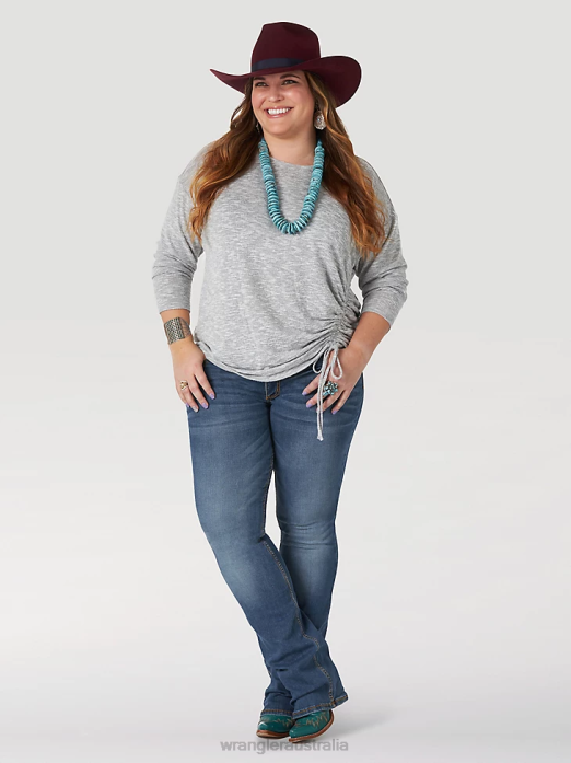 Retro Mae Jean (Plus) Women Wrangler RHXV802 Clothing KM Wash (09PWZKM)