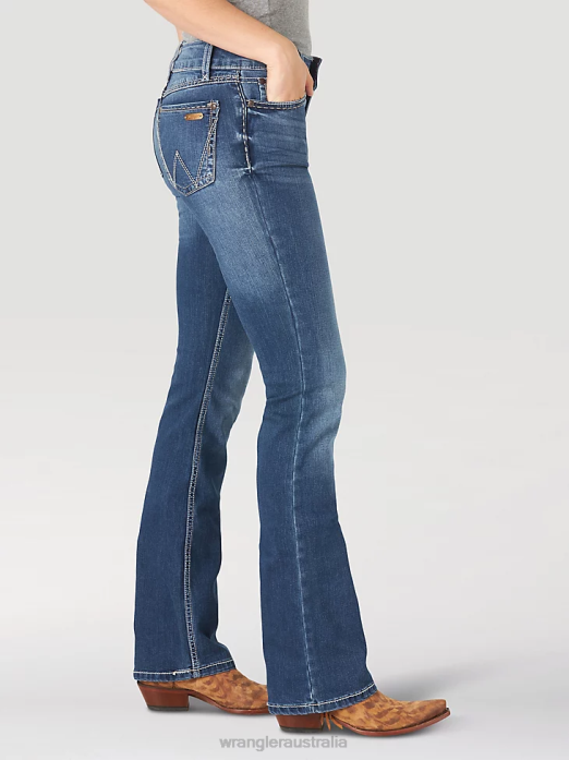 Retro Mae Jean Women Wrangler RHXV742 Clothing JD Wash (09MWZJD)