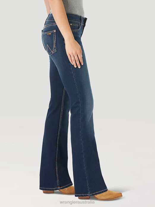 Retro Mae Jean Women Wrangler RHXV747 Clothing HT Wash (09MWZHT)