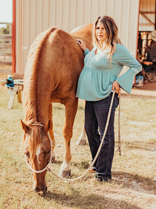 Retro Mae Maternity Jean Women Wrangler RHXV807 Clothing M Wash (09MWZM1)