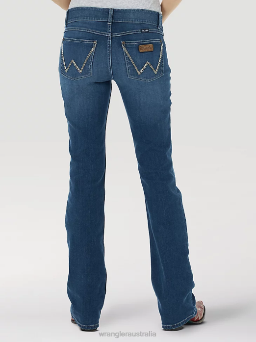 Retro Mae Maternity Jean Women Wrangler RHXV808 Clothing Blue (1009MWZM2)