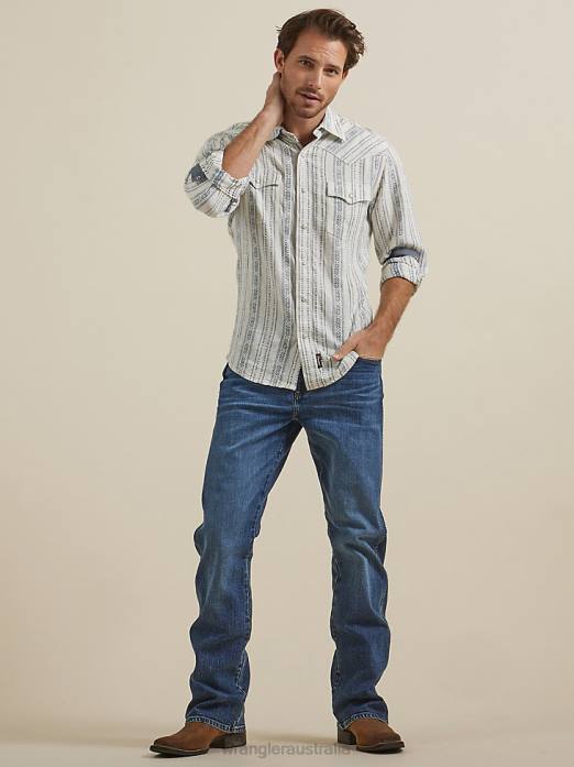 Retro Relaxed Fit Bootcut Jean Men Wrangler RHXV43 Clothing Jersey (WRT20JE)