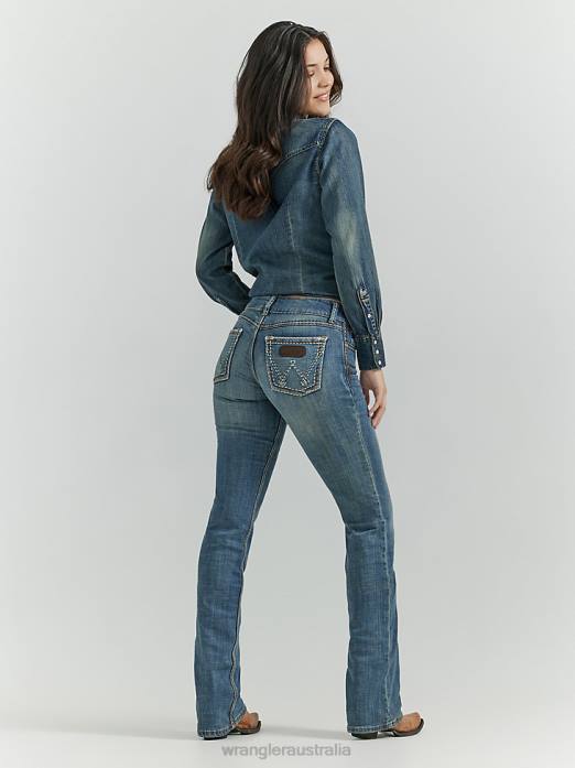 Retro Sadie Jean Women Wrangler RHXV796 Clothing DW Wash (07MWZDW)