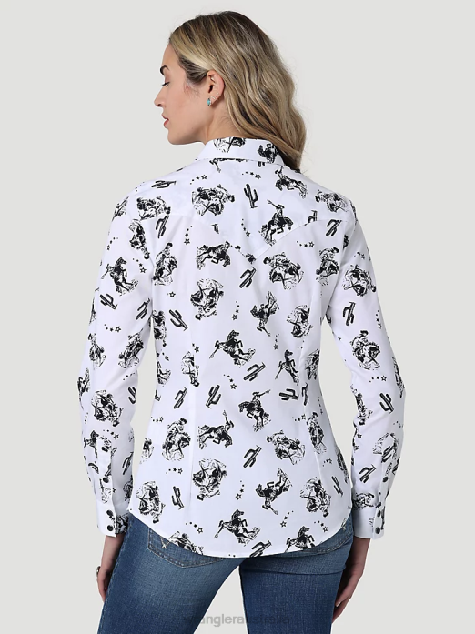 Retro Sleeveless Plaid Western Snap Top Women Wrangler RHXV896 Clothing Pop Red (112329682)