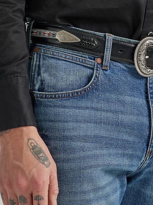 Retro Slim Fit Straight Leg Jean Men Wrangler RHXV23 Clothing Normande (112332244)