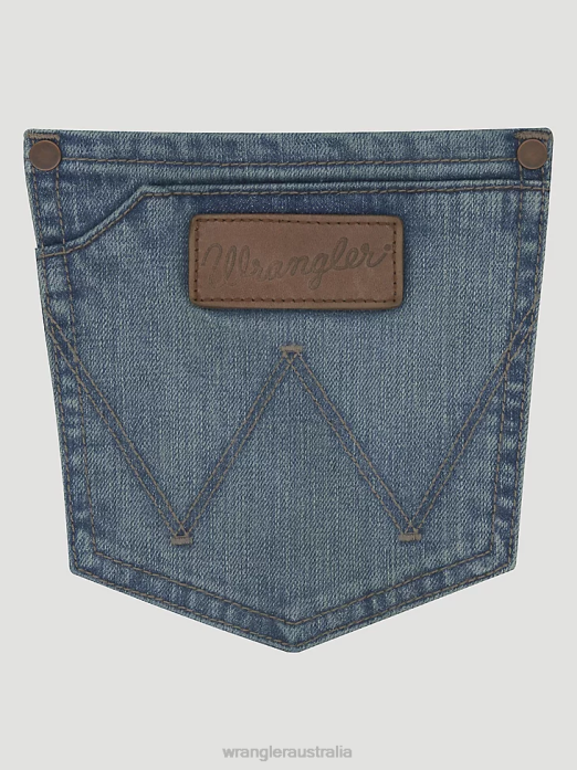 Retro Slim Fit Straight Leg Jean Men Wrangler RHXV31 Clothing Jacksboro (88MWZJK)