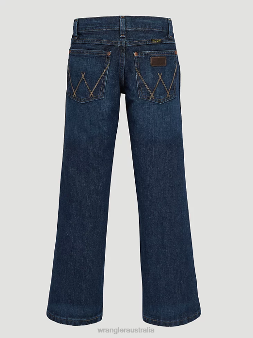 Retro Straight Fit Jean Boys Wrangler RHXV999 Clothing Everyday Blue (BRT30EB)