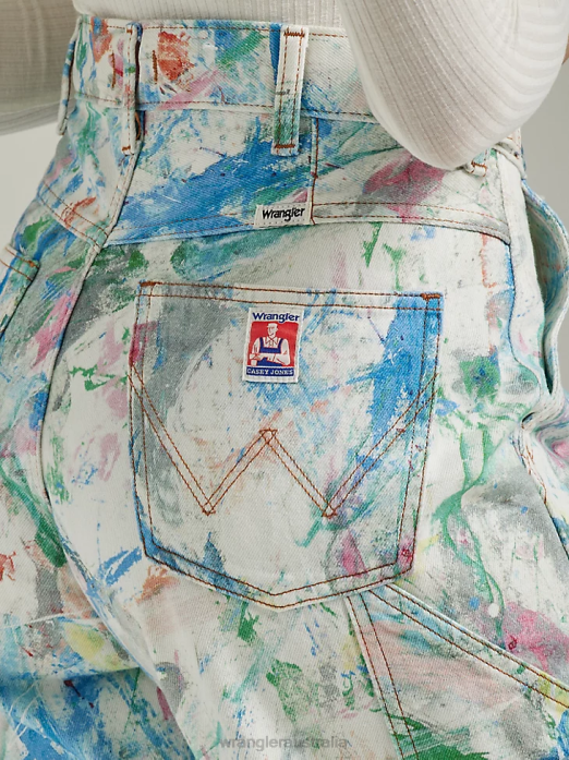 Reworked Short Women Wrangler RHXV822 Clothing Light Stone (WBRWSLS)