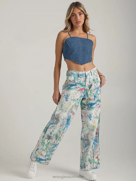 Reworked Short Women Wrangler RHXV822 Clothing Light Stone (WBRWSLS)