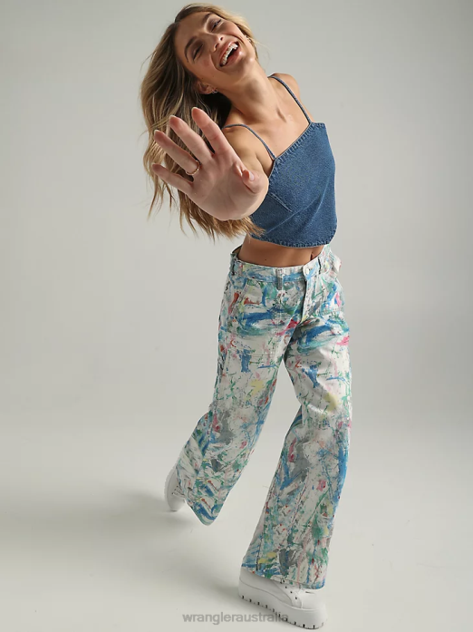 Reworked Short Women Wrangler RHXV822 Clothing Light Stone (WBRWSLS)