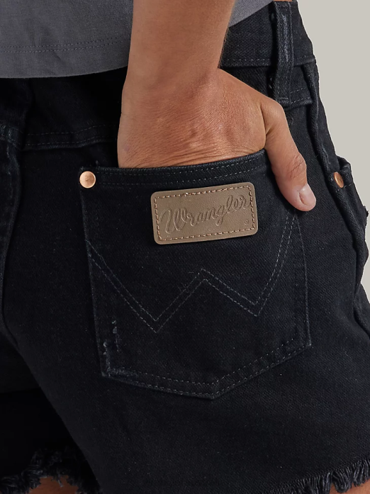 Reworked Short Women Wrangler RHXV824 Clothing Shadow Black (WBS05BK)