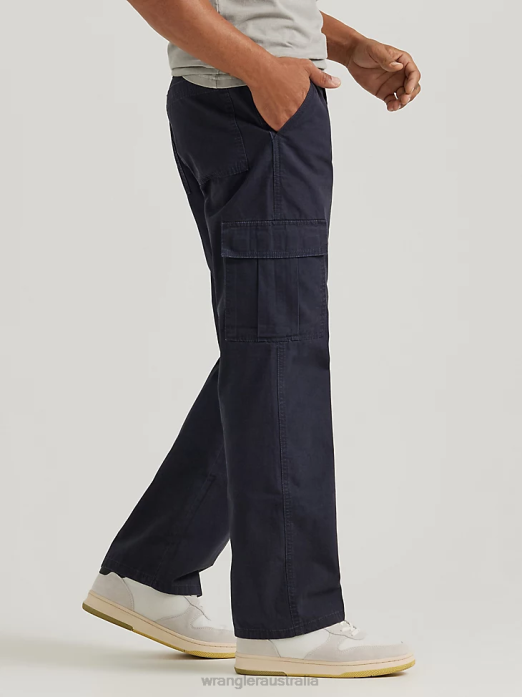 Ripstop Cargo Pant Men Wrangler RHXV237 Clothing Navy (70L3WNV)
