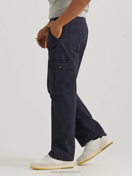 Ripstop Cargo Pant Men Wrangler RHXV237 Clothing Navy (70L3WNV)