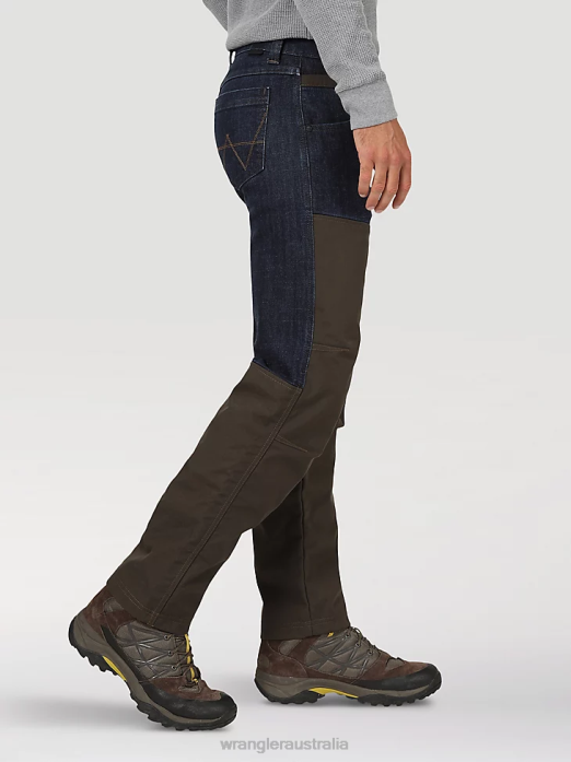Rugged Wear Regular Fit Straight Leg Canvas Pant Men Wrangler RHXV650 Clothing Moss (31100MS)