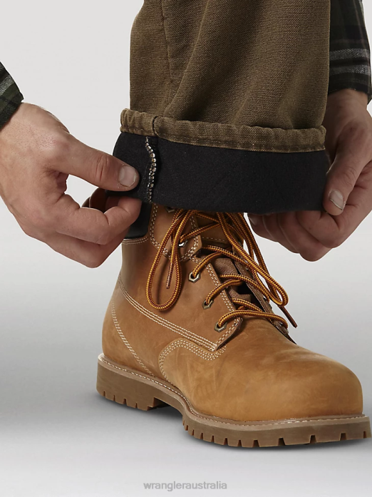 Rugged Wear Thermal Jean Men Wrangler RHXV195 Clothing Night Brown (33213NB)