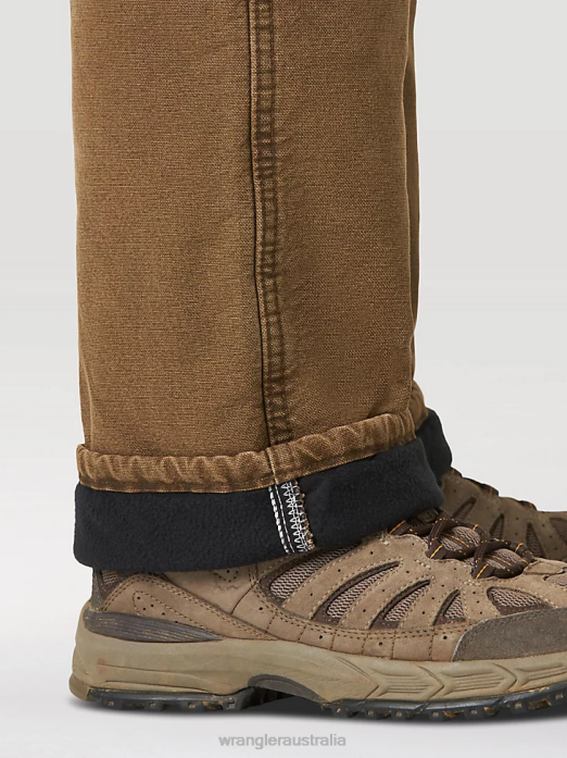 Rugged Wear Thermal Jean Men Wrangler RHXV195 Clothing Night Brown (33213NB)