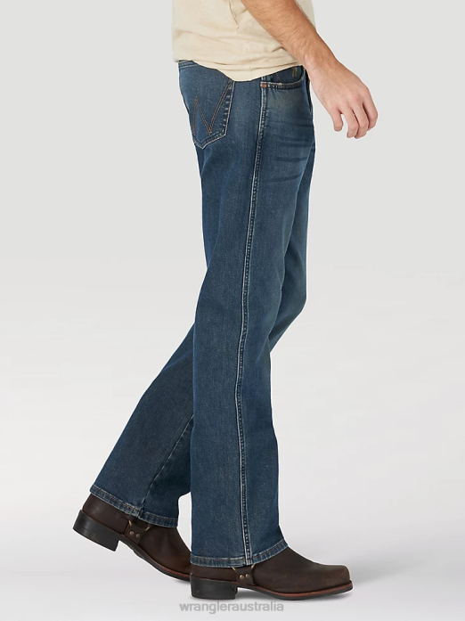 Slim Fit Bootcut Jeans Men Wrangler RHXV183 Clothing CR Wash (MGW77CR)
