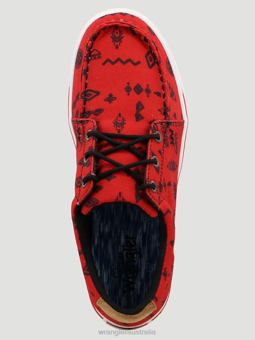 Southwestern Print Low Top Sneaker Women Wrangler RHXV931 Footwear Red/Black (112318572)